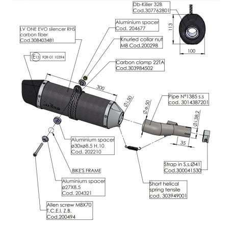 LEOVINCE LV ONE EVO exhaust silencer for HONDA CRF 1100 L