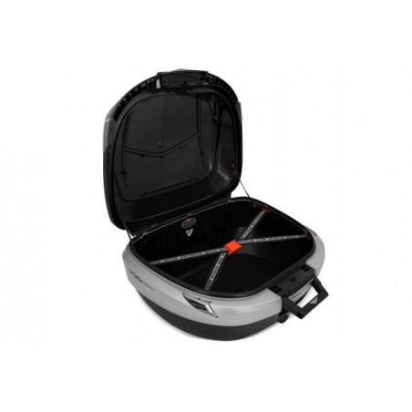 Baul Givi negro 47L, catadrioptico/rj tapa alum. V47N